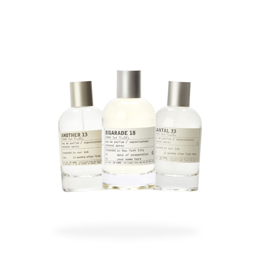 Trio + Etui | Le Labo Le Labo 8 ml parfumeprøve - Køb decants hos Scentmore