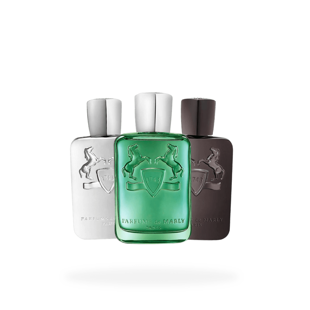 Trio + Etui | Parfums de Marly Parfums De Marly 8 ml parfumeprøve - Køb decants hos Scentmore