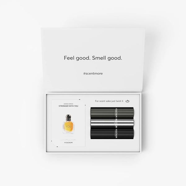 Gaveæske med bestsellers til mænd Scentmore 8 ml parfumeprøve - Køb decants hos Scentmore